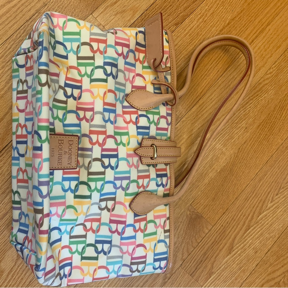 Dooney & Bourke Rainbow Logo Tote Bag
